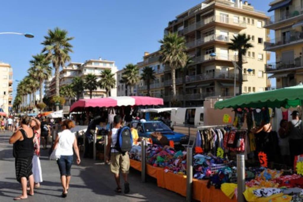 Appartement 20 Mts Plage, Pl Mediterranee, Vue Mer Parking Canet-en-Roussillon Exterior photo